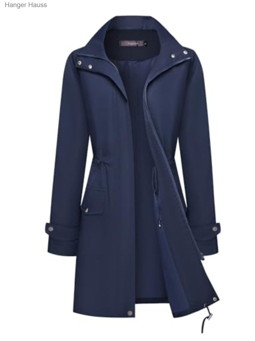 Waterproof Rain Jacket for Women with Hood Lightweight Long Trench Coat